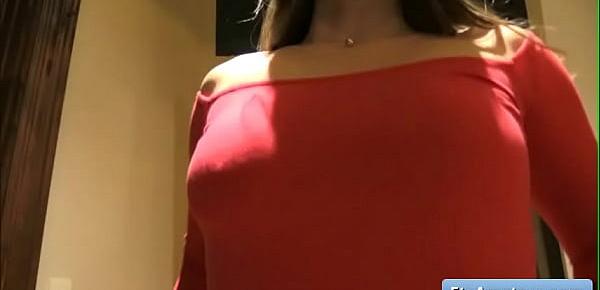 trendsSexy natural big tit brunette amateur Summer tries different sexy dresses and show her nice boobs and juicy pussy